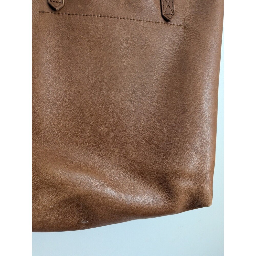 MADEWELL English Saddle Leather The Medium Transport Tote F5788 Distressed - Picture 10 of 16